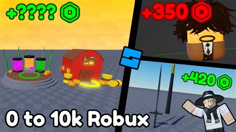 Going From 0 To 10k Robux Challenge Episode 4 Roblox Studio Youtube