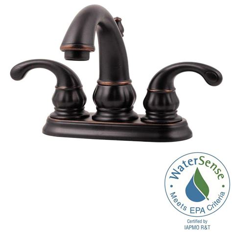 Pfister Treviso 4 In Centerset 2 Handle Bathroom Faucet In Tuscan Bronze Lf 048 Dy00 The Home