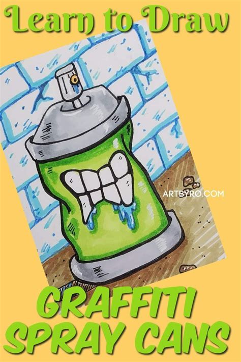 Learn To Draw Graffiti Spray Cans Easy Step By Step Guide