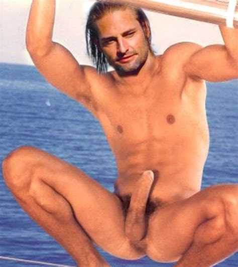 Male Celeb Fakes Best Of The Net Josh Holloway Naked And Sizzling Hard On In The Set Of Lost