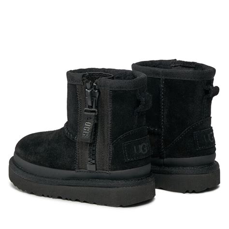 Stivali Da Neve Ugg T Classic Mini Ziper Tape Logo T Nero