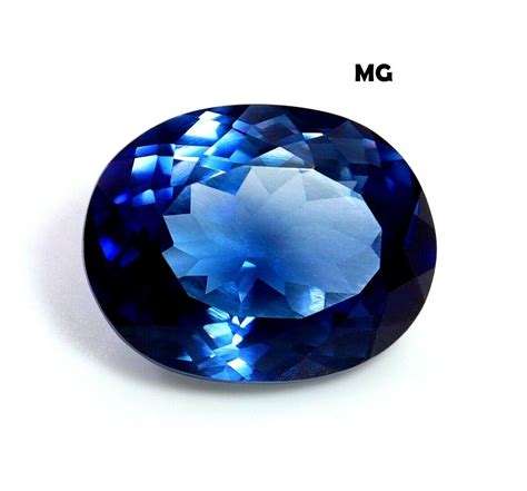 X Mm Aaa Natural Flawless Kashmiri Blue Sapphire Loose Oval