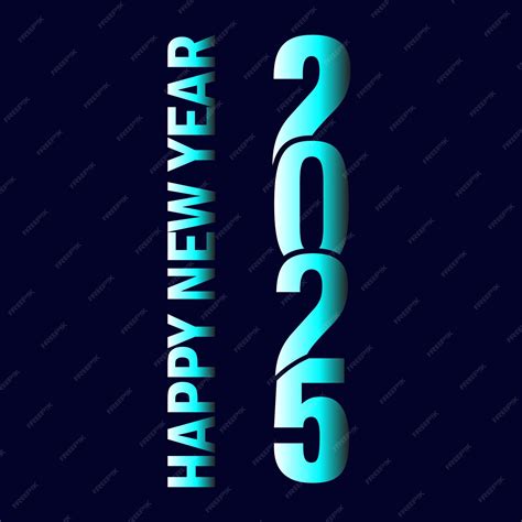 Premium Vector 2025 Happy New Year Background Design Greeting Card