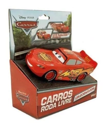 Kit Carros Rel Mpago Mcqueen Mack Matte Roda Livre Disney