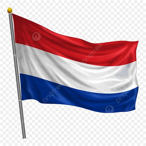 Gambar Bendera Belanda Berkibar Dengan Tekstur Kain, Belanda, Bendera ...