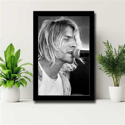 Quadro Nirvana Kurt Cobain MDF Elo7 Produtos Especiais