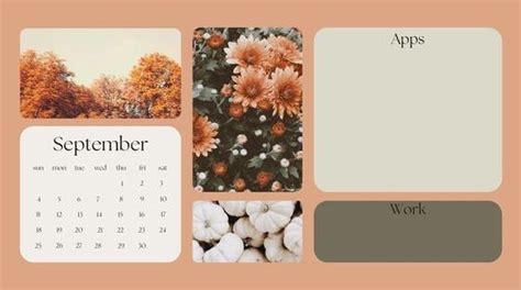 An Image Of A Calendar With Flowers On It