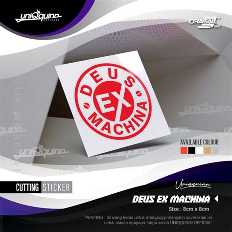 Jual UQ Sticker Deus Ex Machina 01 Stiker Cutting Motor Custom