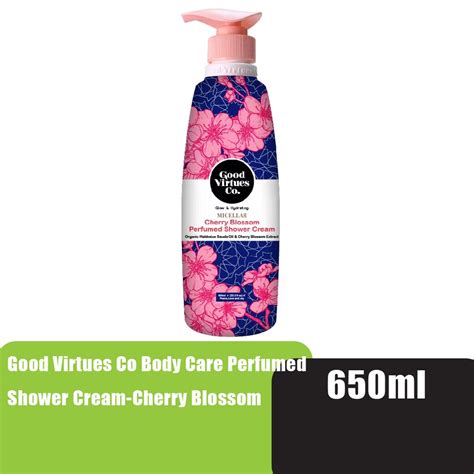 Good Virtues Co Body Care Perfumed Shower Cream Cherry Blossom 650ml