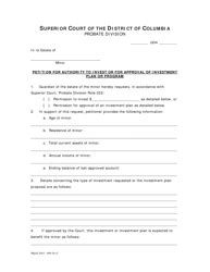 Washington D C Petition For Rule To Show Cause And Order Fill Out