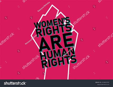 Womens Rights Human Rights Vector Illustration Stock Vector Royalty