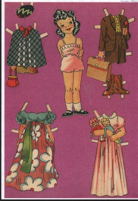 Pin By Synøve Andreassen On Paperdolls 7 Vintage Paper Dolls Paper