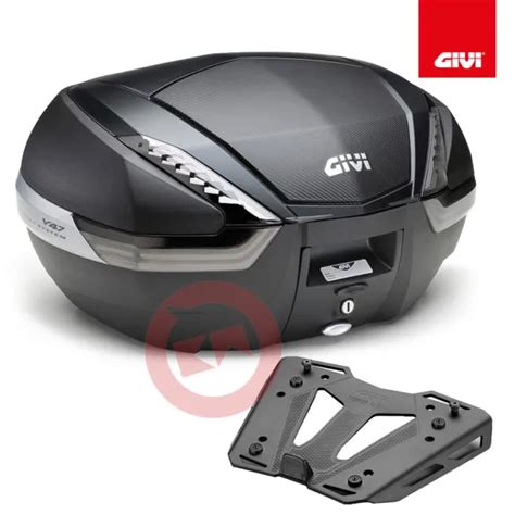 GIVI SET TOP CASE Carbone V47NNT Plaque SRA5108B BMW R 1250 GS 2019