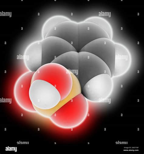 Benzenesulfonic Acid Molecular Model Of The Simplest Aromatic Sulfonic