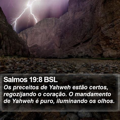 Salmos Bsl Os Preceitos De Yahweh Est O Certos Regozijando