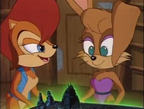 Sally Acorn And Bunnie Rabbot By 2000bonniedelvia On Deviantart