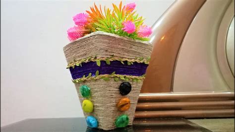 How To Make Flower Pot From Cardboard Cardboard Flower Pot Flower