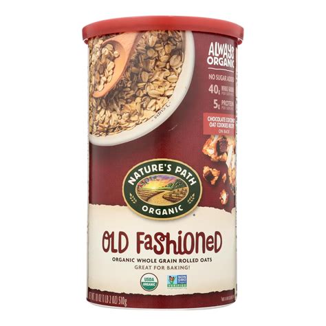 Nature S Path Old Fashioned Organic Oats 18 Oz Pack Of 6 Walmart