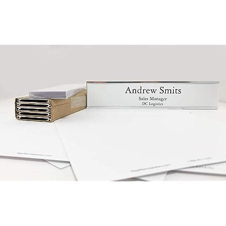 Amazon Wall Or Door Nameplate Holder With Clear Plastic Inserts