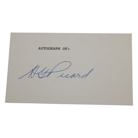 Lot Detail Henry Picard Signed Index Card Jsa Aloa