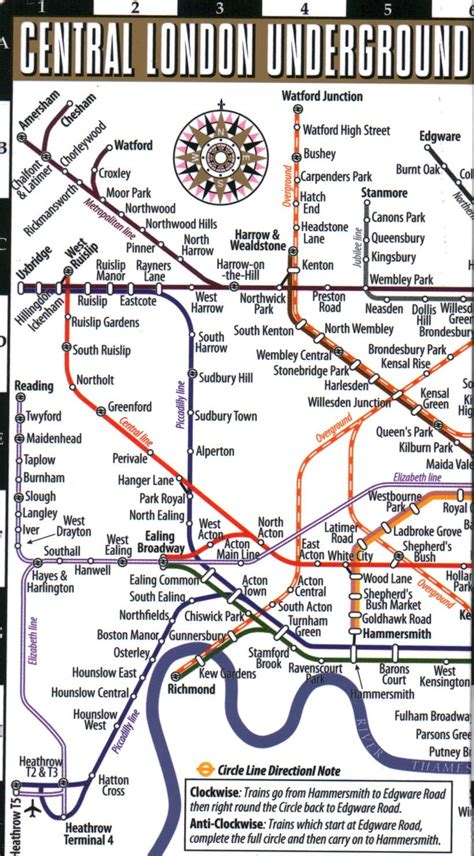 Streetwise London Underground Map: Laminated Map of the London ...