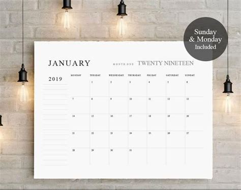 Extra Large Wall Calendar 2020 Wall Design Ideas