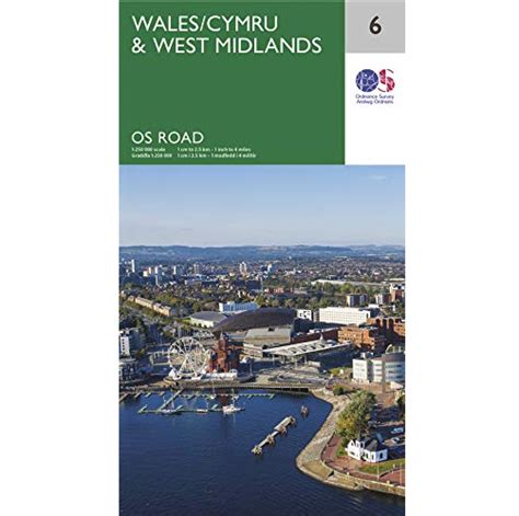 Wales & West Midlands - OS Road Map 6 - Geographica