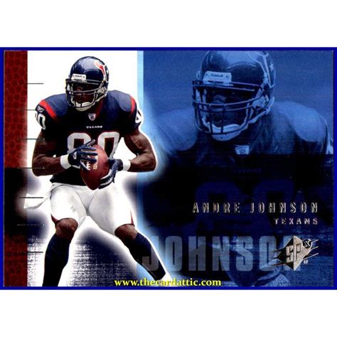 Sku D Andre Johnson Houston Texans Miami Hurricanes Spx On