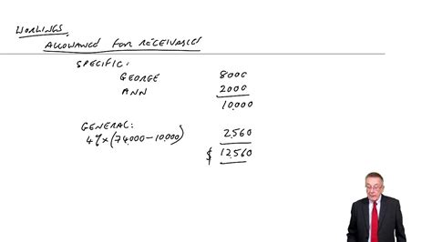 Irrecoverable Debts And Allowances Example 2 Acca Financial