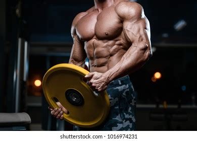 Blonde Brutal Sexy Strong Bodybuilder Athletic Stock Photo Shutterstock
