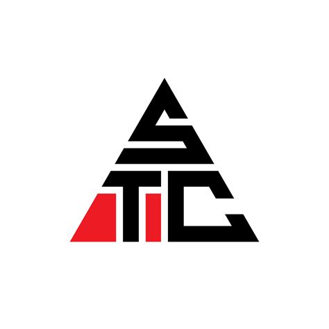 Diseño De Logotipo De Letra Triangular Stc Con Forma De Triángulo