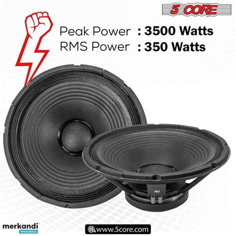 Inch Pa Dj Subwoofer With W Rms W Pmpo Hi Temp Inch Voice