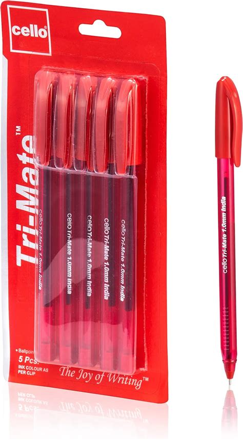 Cello Ballpoint Pens Tri Mate Medium Point Biros Multipack Pens