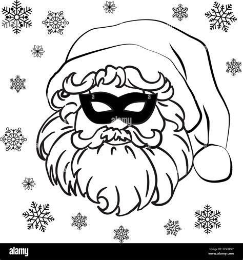 Santa Claus Face Drawing