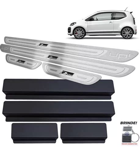 Soleiras Volkswagen Up R Line 4 Portas Prata Alto Relevo Parcelamento