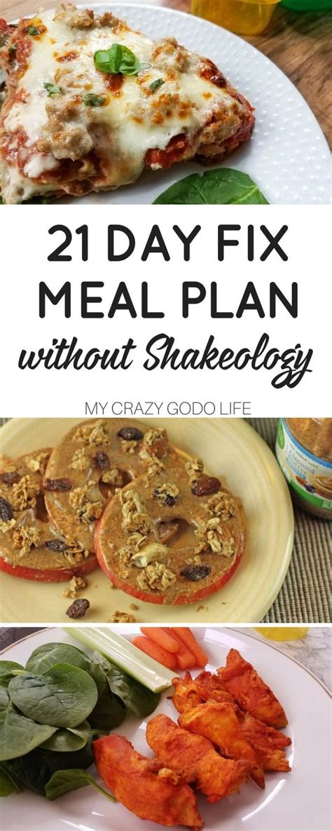 21 Day Fix Meal Plan Without Shakeology Artofit