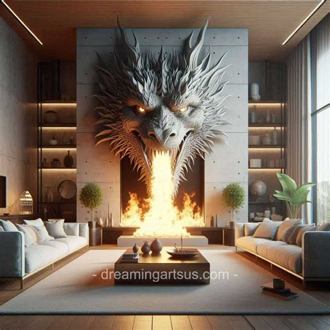Dragon Shaped Fireplace Majestic Fireplaces Inspired By Dragon Heads
