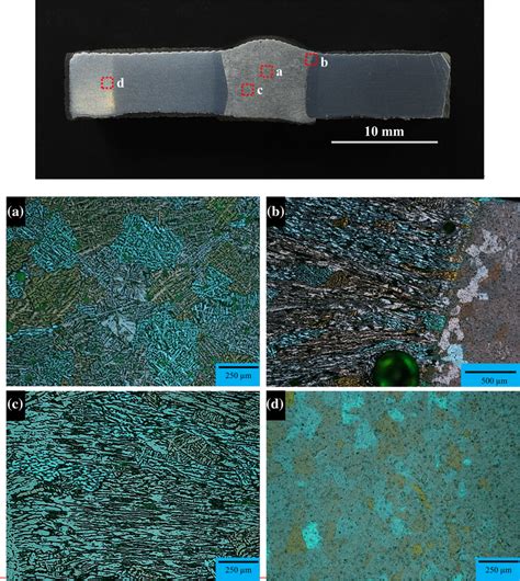 Macrograph Of AA6061 CMT Joints Showing Micrograph Locations