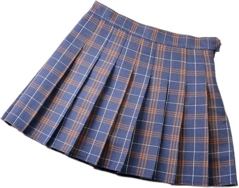 Women Pleat Skirt Harajuku Preppy Style Plaid Skirts Mini