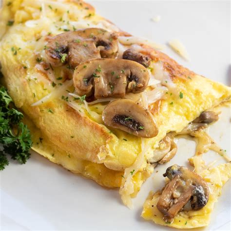 Mushroom Swiss Omelet Rich Flavorful Cheesy Breakfast Or Brunch