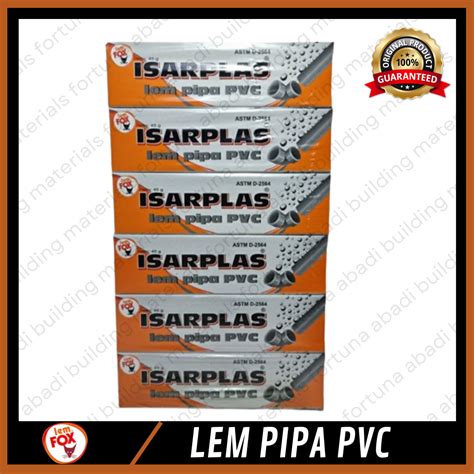 Jual Lem Fox Isarplas Ukuran 40gram Lem Pipa Pvc Shopee Indonesia