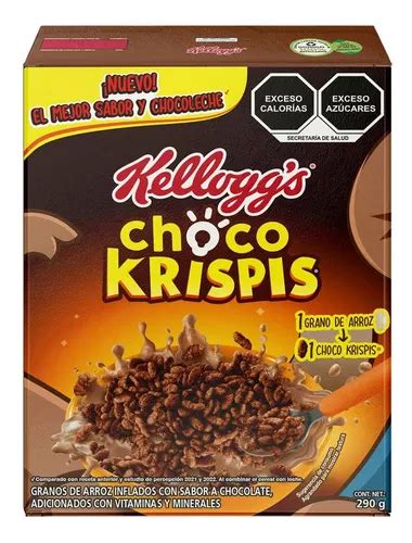 3 Pzs Kelloggs Cereal Sabor Chocolate Choco Krispis 290gr Mercadolibre