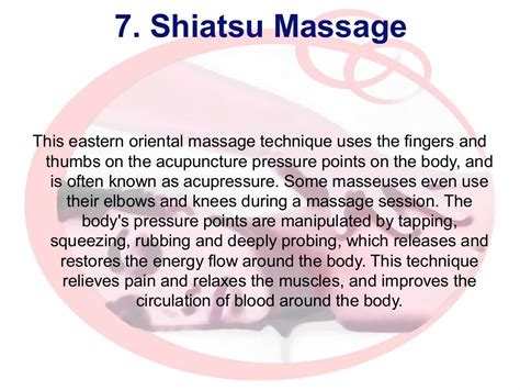 Top 10 massage techniques