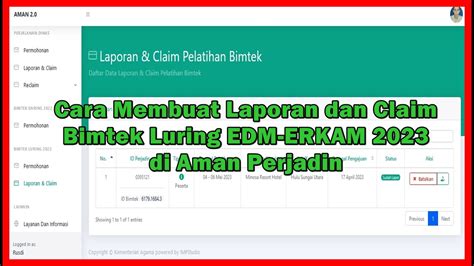 Cara Membuat Laporan Dan Claim Transport Bimtek Luring Edm Erkam Di