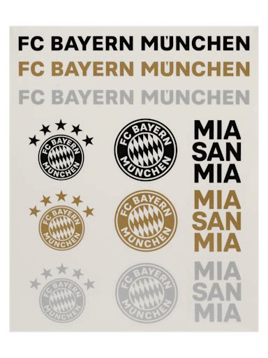 Aufkleber Sticker Offizieller Fanshop Des FC Bayern