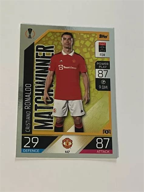 MATCH ATTAX 2022 23 Cristiano Ronaldo Base Card Matchwinner No 117 EUR