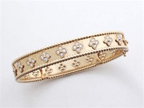 Van Cleef Arpels bracelet perlée trèfles or et diamants Expertisez