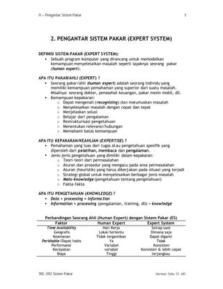 Ii Pengantar Sistem Pakar Pdf