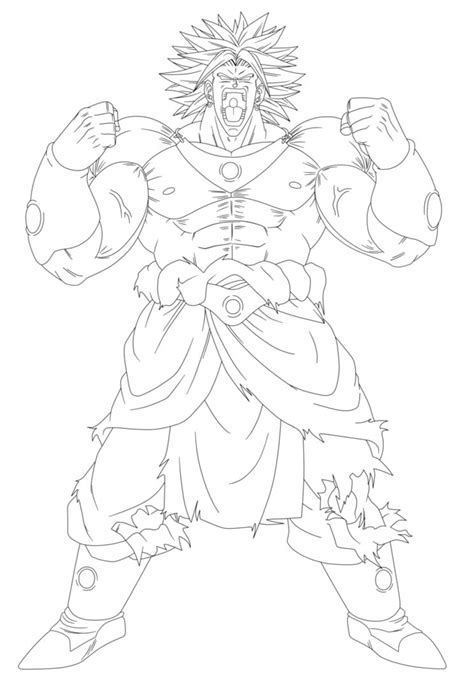 Dibujos De Broly Fuerte Para Colorear Para Colorear Pintar E Imprimir