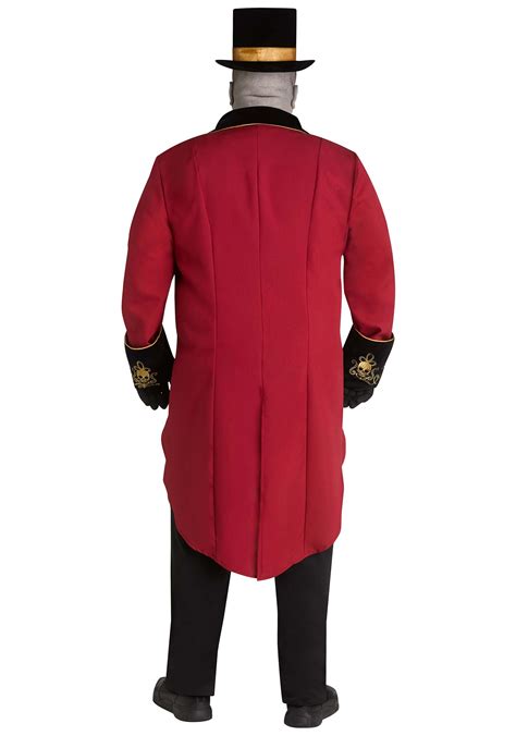 Plus Size Men S Skeletal Ringmaster Costume